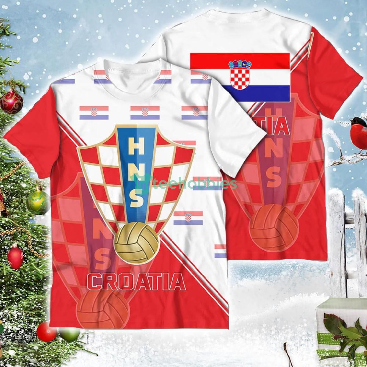 Croatia National Soccer Team Qatar World Cup 2022 Champions Soccer Team 3D All Over Printed Shirt Product Photo 2