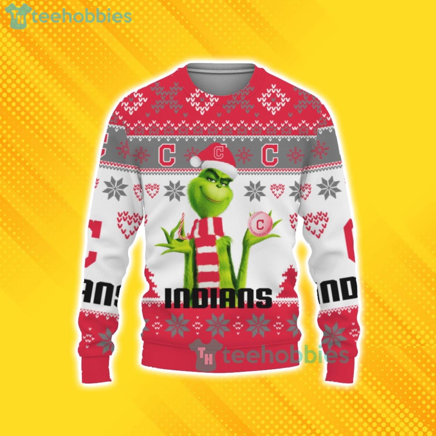 Cleveland Indians Baseball Custom Ugly Christmas Sweater