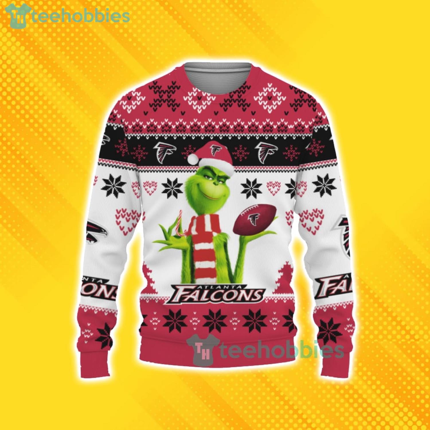 Cute Grinch American Football Atlanta Falcons Ugly Christmas Sweater For  Fans