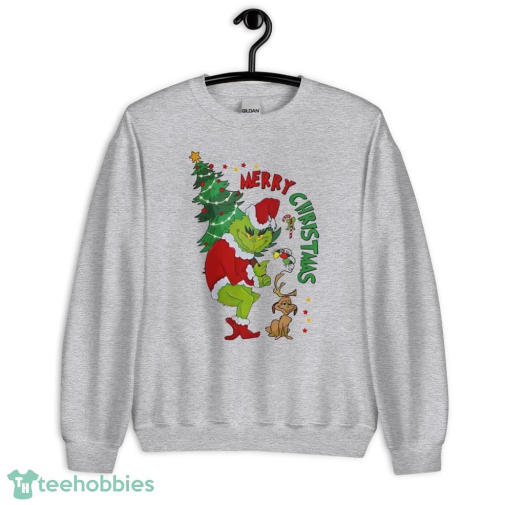 Cute Grinch Merry Christmas Shirt - Unisex Heavy Blend Crewneck Sweatshirt