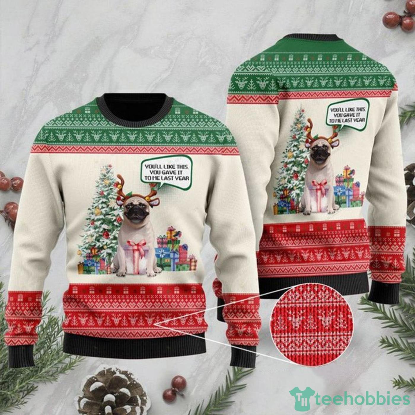 St. Louis Blues Pub Dog Christmas Ugly Sweater Cute Gift For