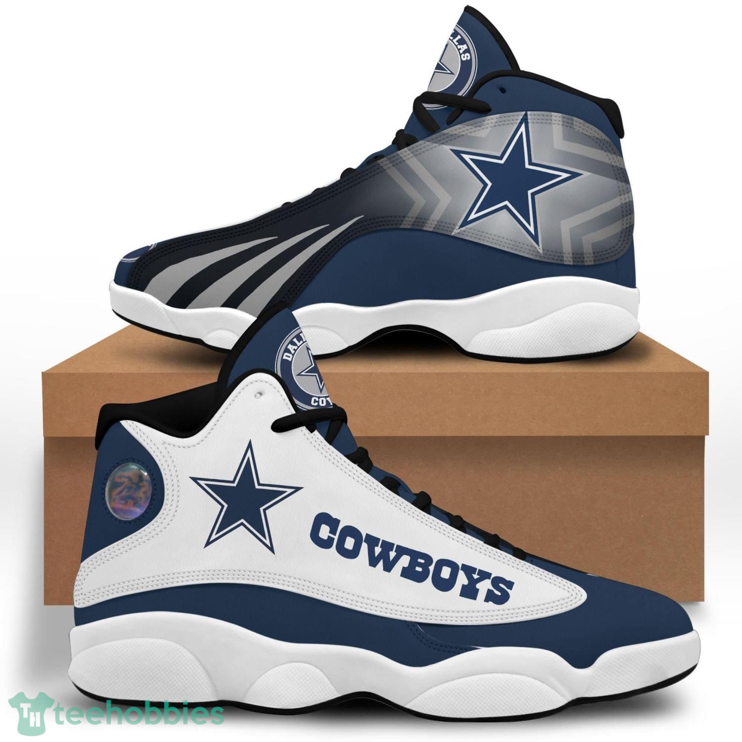 DaIIas Cowboys Team Air Jordan 13 Shoes Sneakers For Fans Product Photo 1