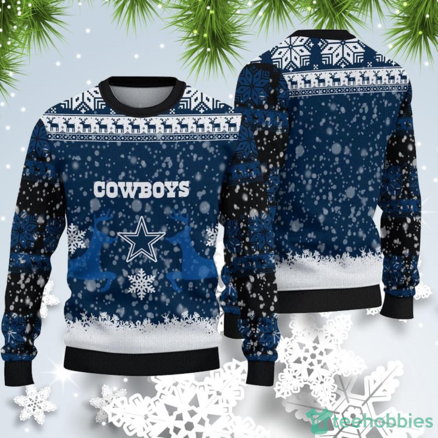 Dallas Cowboys Christmas Reindeer Ugly Christmas Sweater