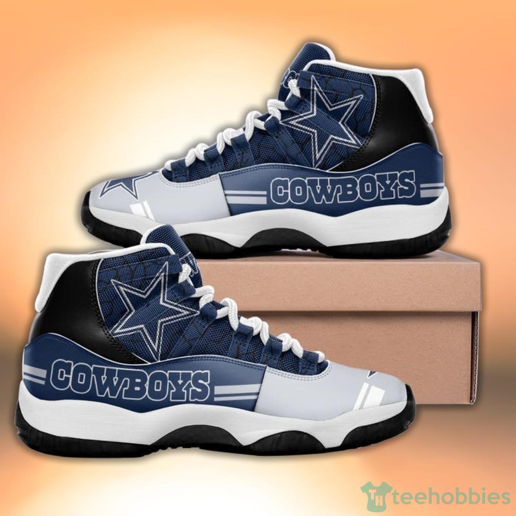 Dallas Cowboys Crack Pattern Style Sneaker Air Jordan 11 Shoes