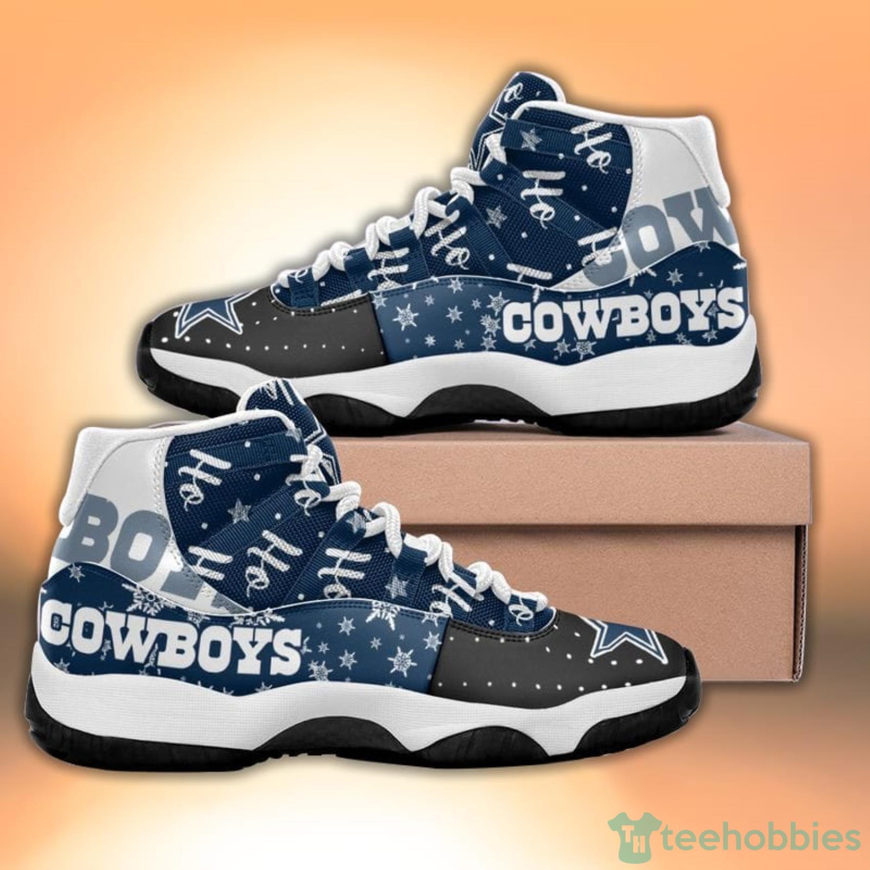 Dallas Cowboys Ho Ho Ho Pattern Style Sneaker Air Jordan 11 Shoes