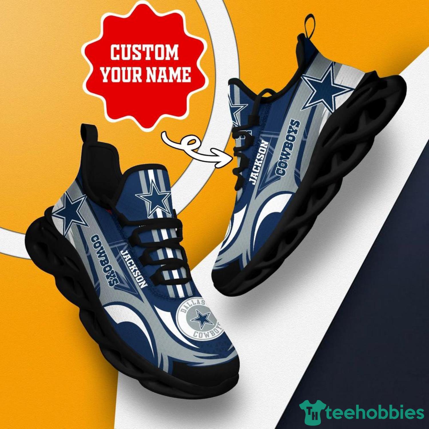 Dallas Cowboys Max Soul Sneakers Custom Name Running Shoes For Fans -  Freedomdesign