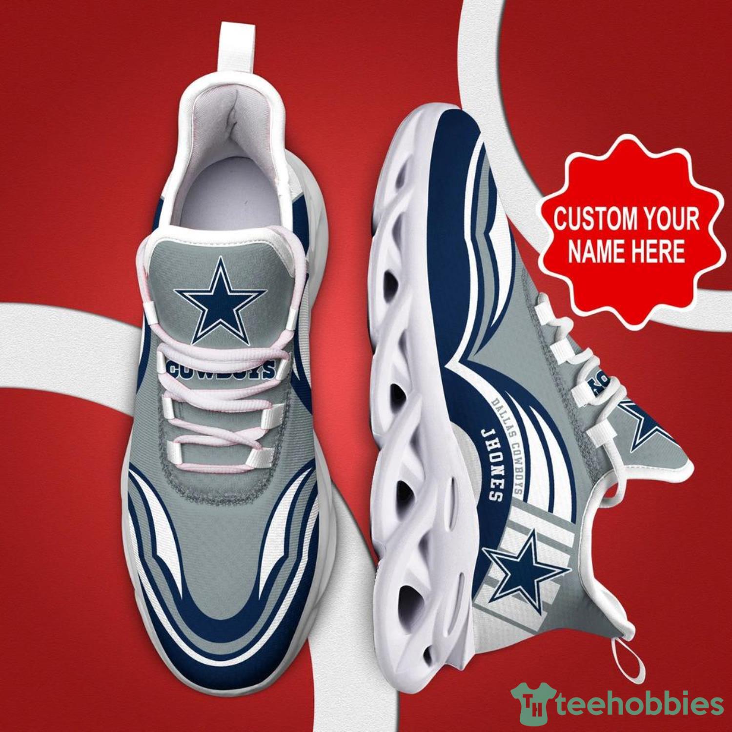 Dallas Cowboys NFL Custom Name Unique Max Soul Shoes Gift For Fans Running  Sneaker - Freedomdesign