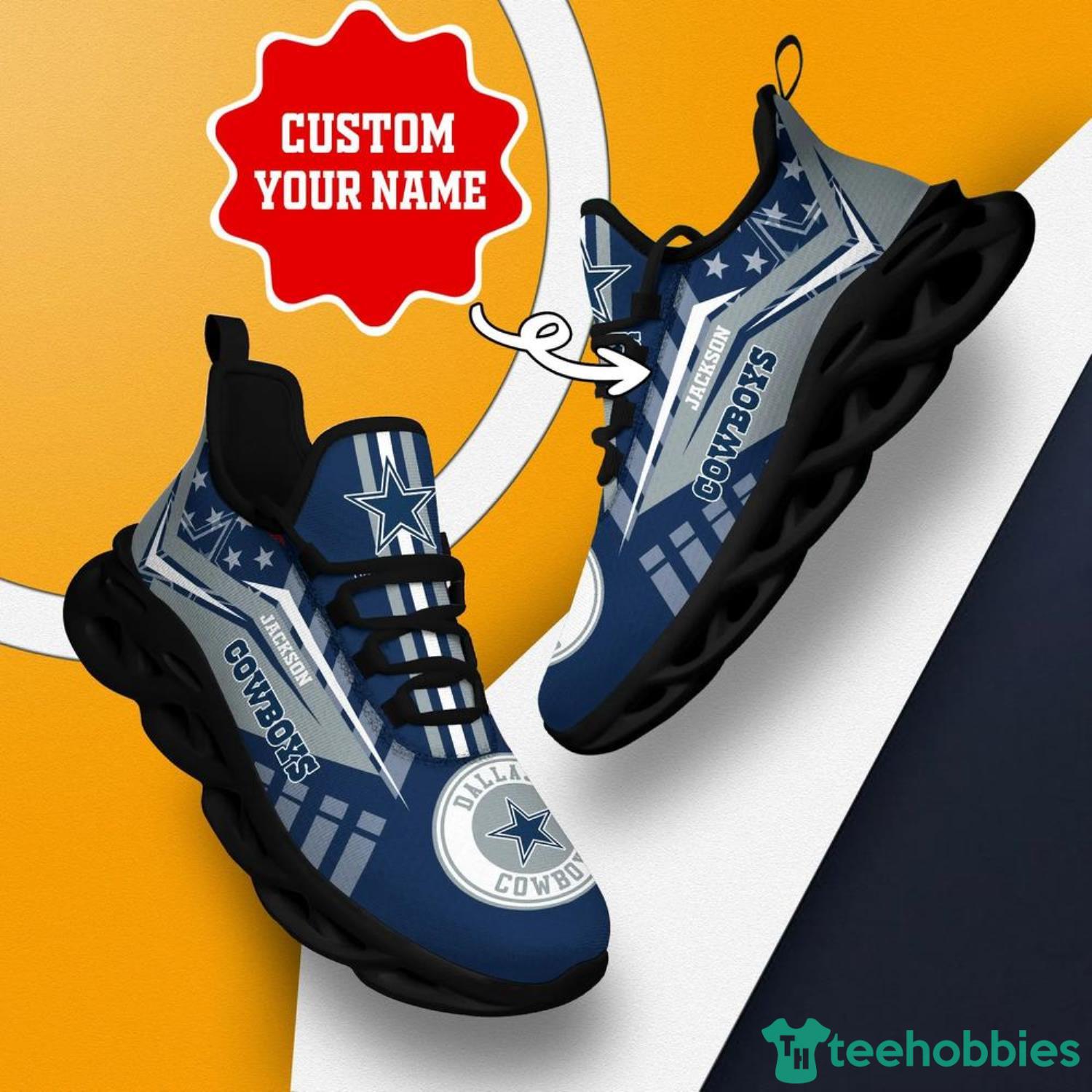 Nfl Dallas Cowboys Custom Name Max Soul Shoes Chunky Sneakers
