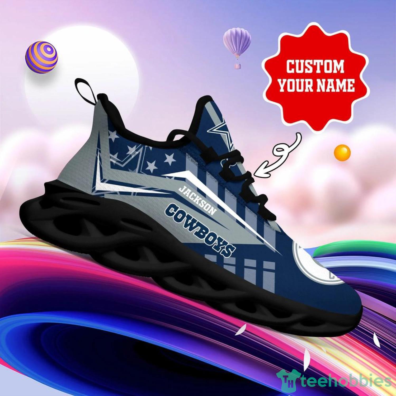 Dallas Cowboys Personalized Name NFL Ultra Sneakers Max Soul Shoes -  Freedomdesign