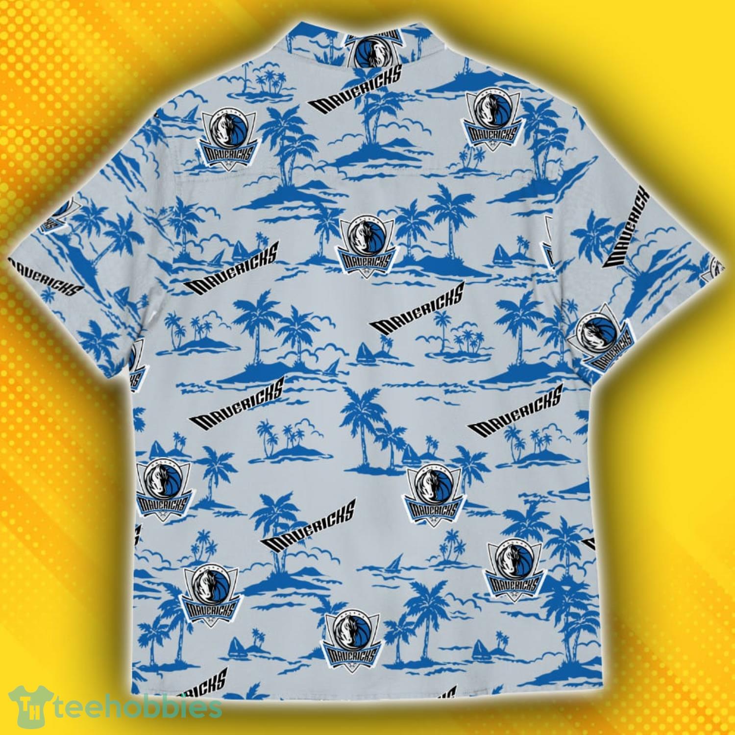 Dallas Mavericks Island Fans Pattern Tree Hawaiian Shirt Product Photo 3