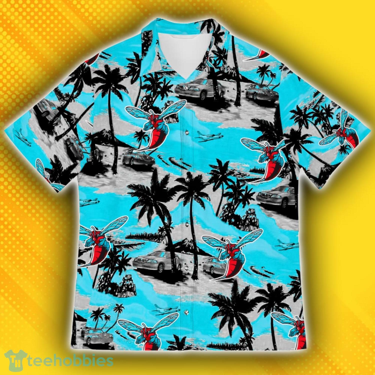 Delaware State Hornets Sports American Tropical Patterns Hawaiian Shirt Product Photo 2