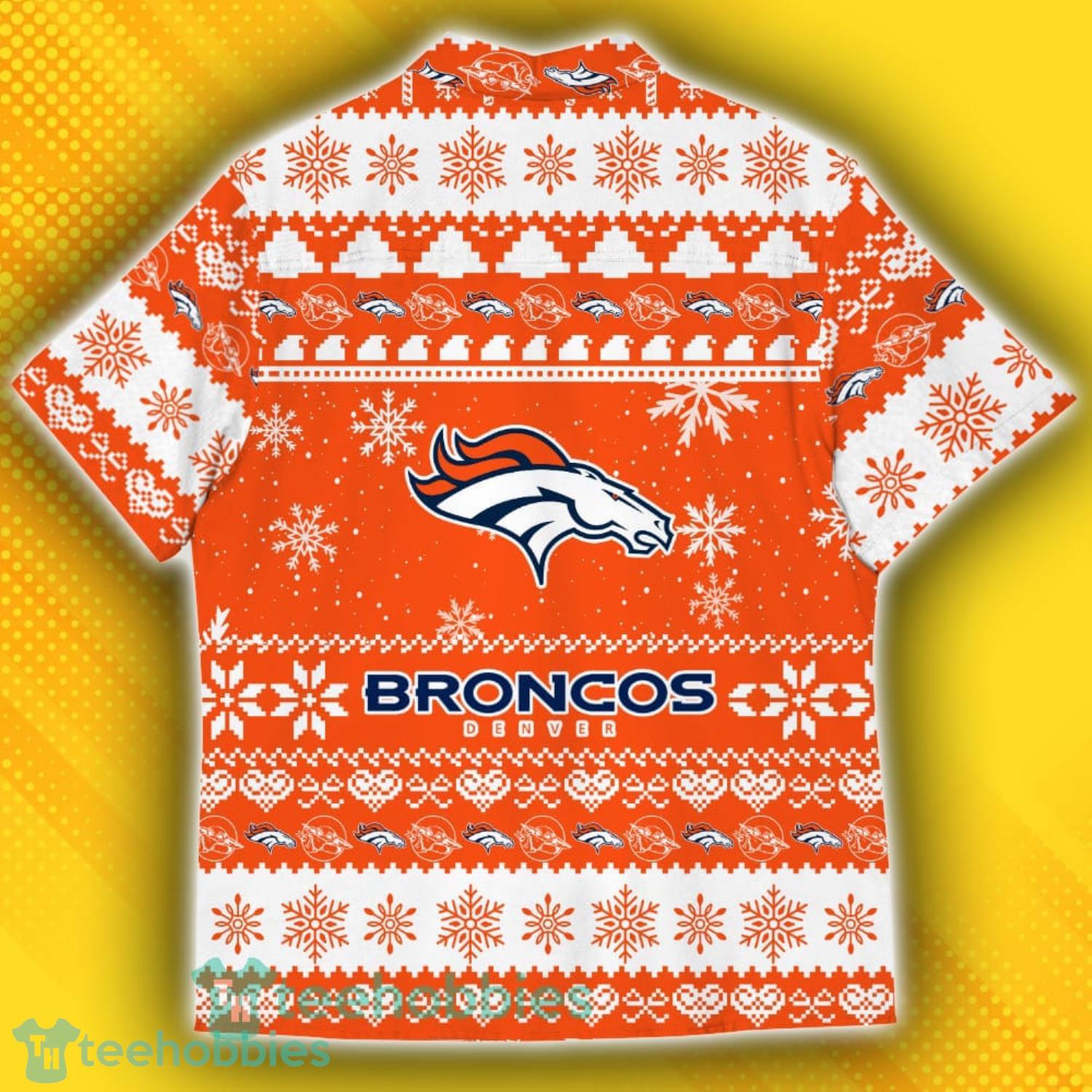 Denver Broncos Baby Yoda Star Wars Sports Football American Ugly Christmas Sweater Pattern Hawaiian Shirt Product Photo 3