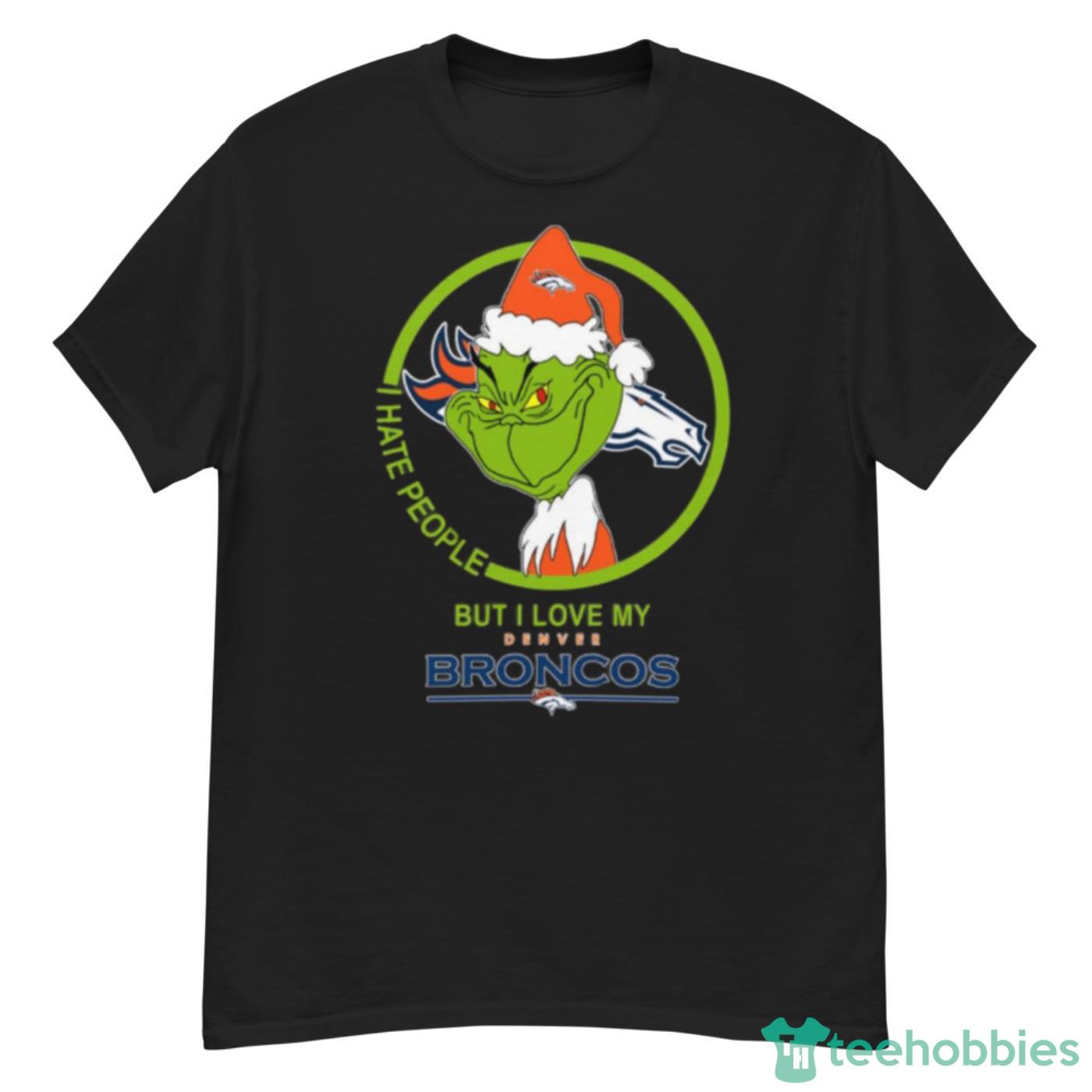 Denver Broncos: Players Christmas Tree T-Shirt - TeeNaviSport