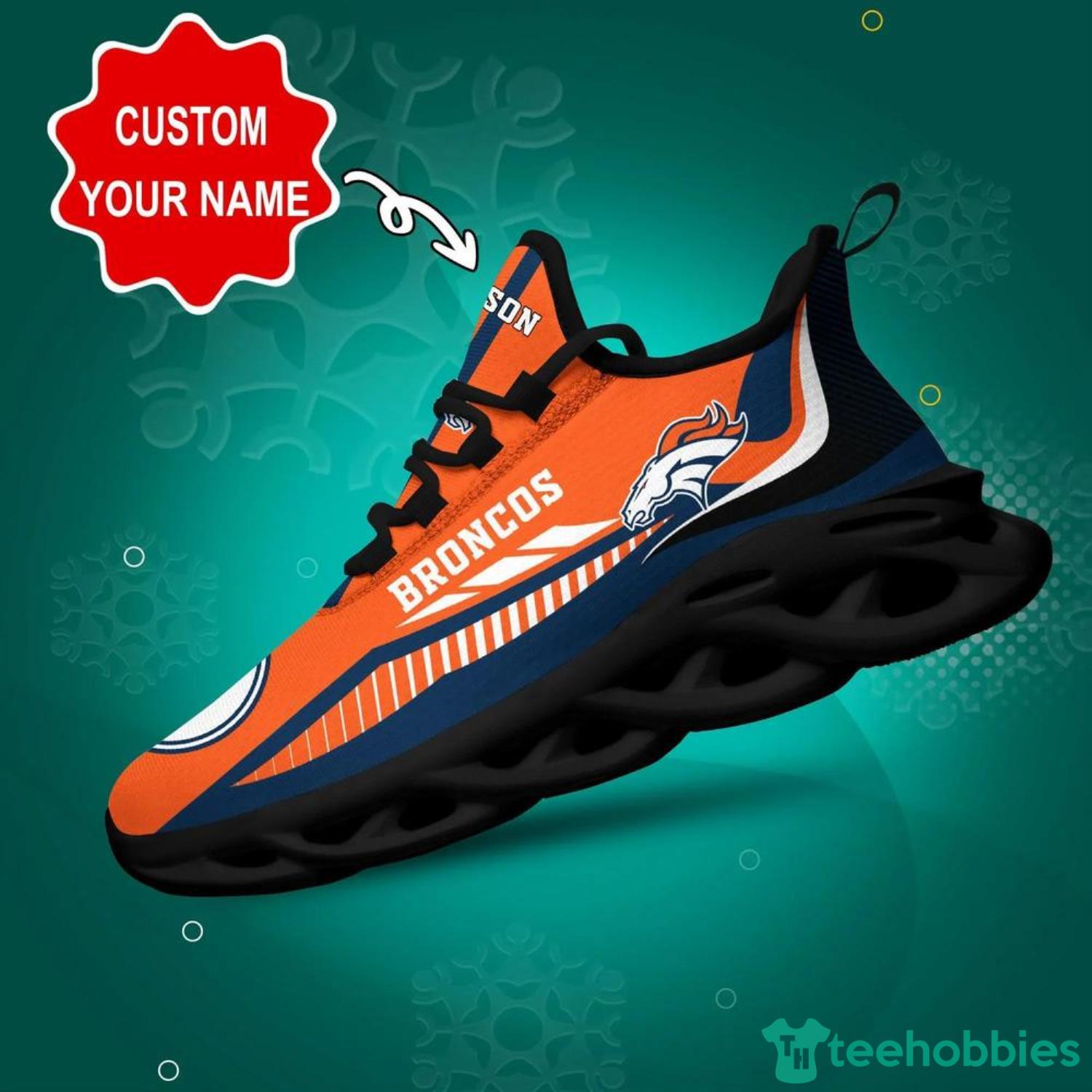 Denver Broncos NFL Max Soul Shoes Custom Name Fans Gift Product Photo 1