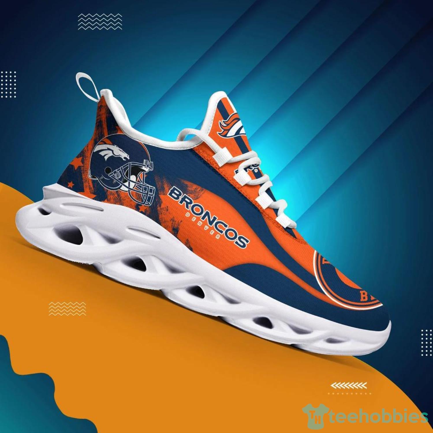 Denver Broncos NFL Max Soul Shoes Custom Name Running Shoes Product Photo 1