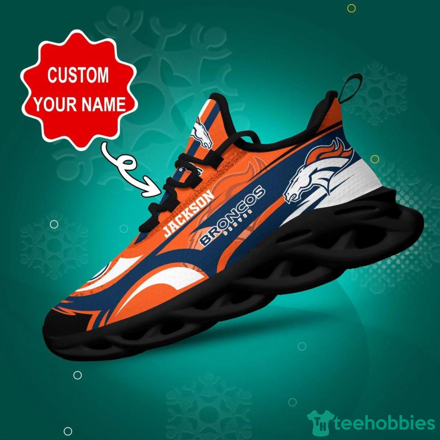 Denver Broncos NFL Max Soul Shoes Custom Name Sneakers For Fans Product Photo 1