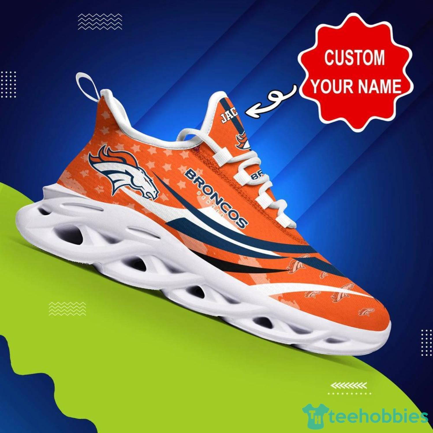 Denver Broncos Custom Name Men And Women Max Soul Shoes