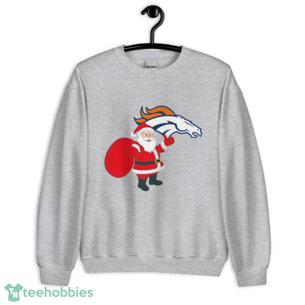 Denver Broncos NFL Santa Claus Christmas Shirt - Unisex Heavy Blend Crewneck Sweatshirt