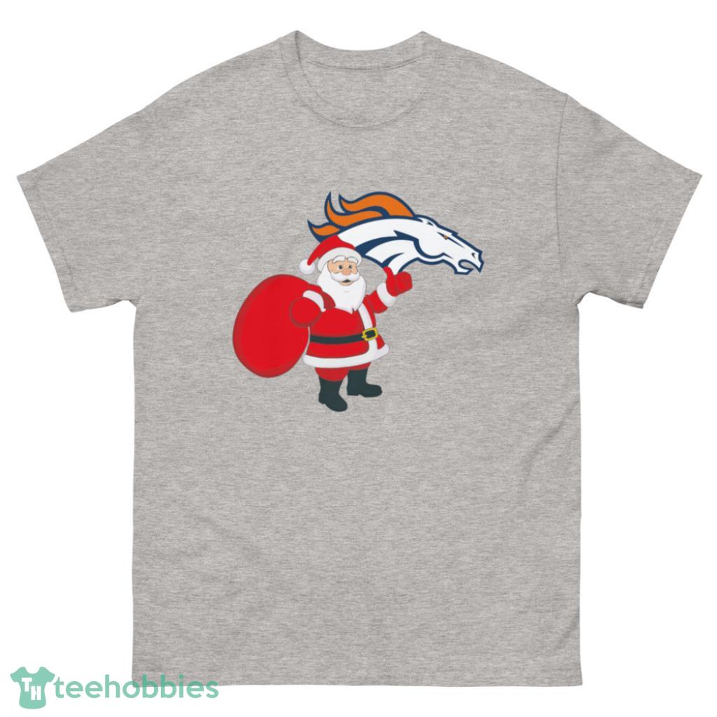 Denver Broncos NFL Santa Claus Christmas Shirt - 500 Men’s Classic Tee Gildan