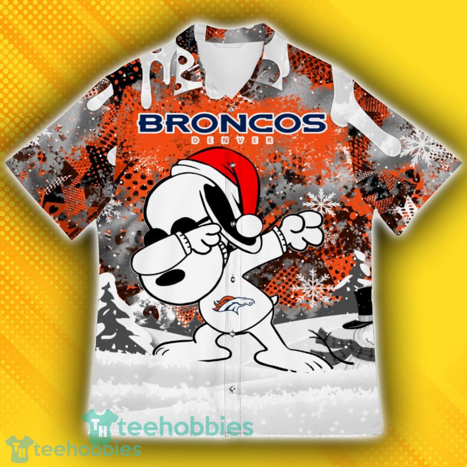 Denver Broncos Snoopy Dabbing The Peanuts Pattern Hawaiian Shirt Product Photo 2