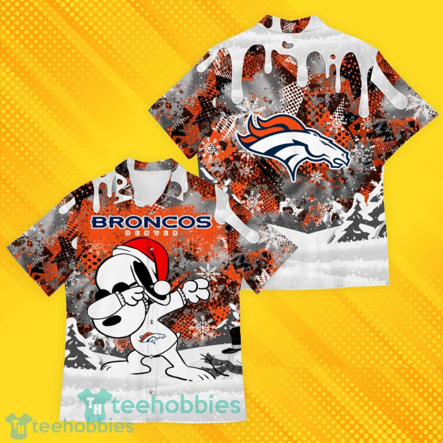 Denver Broncos Snoopy Dabbing The Peanuts Pattern Hawaiian Shirt Product Photo 1