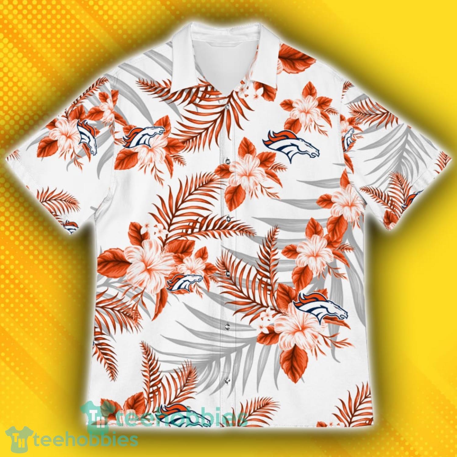 Denver Broncos Sports American Hawaiian Tropical Patterns Hawaiian Shirt Product Photo 2