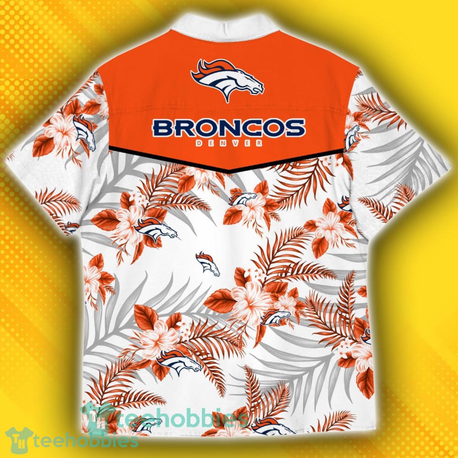 Denver Broncos Sports American Hawaiian Tropical Patterns Hawaiian Shirt Product Photo 3