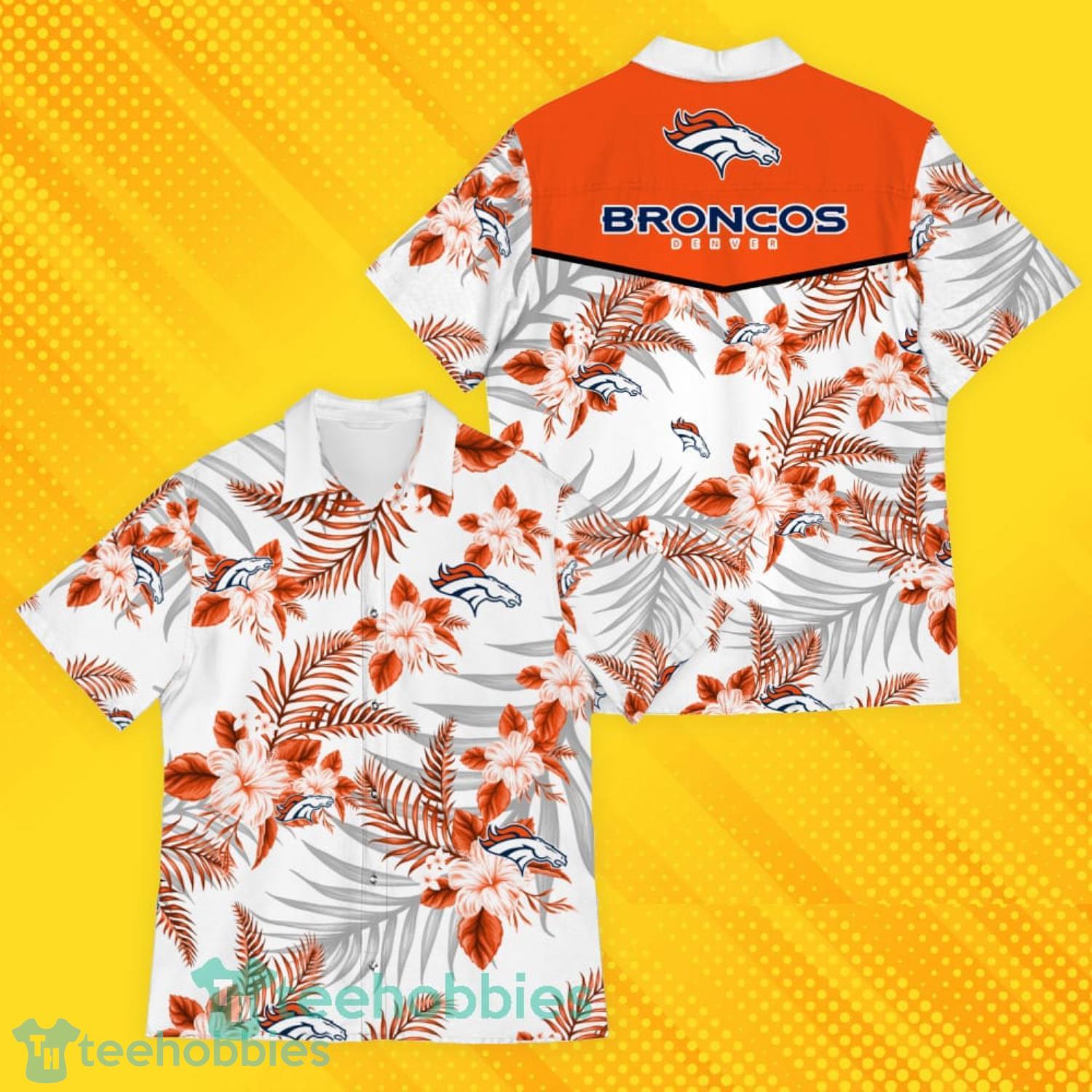 Denver Broncos Sports American Hawaiian Tropical Patterns Hawaiian Shirt Product Photo 1