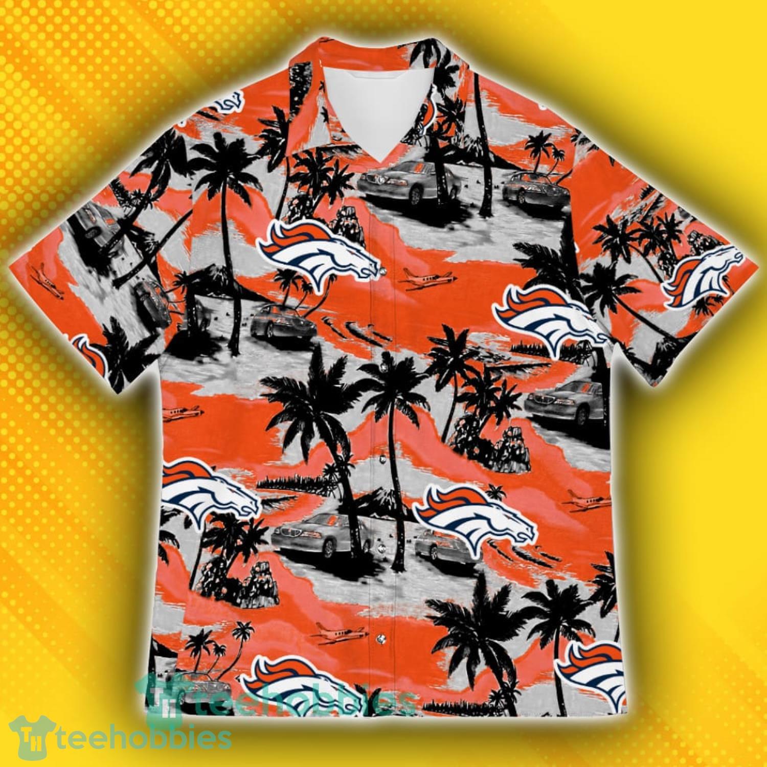 Denver Broncos Sports American Tropical Patterns Hawaiian Shirt Product Photo 2