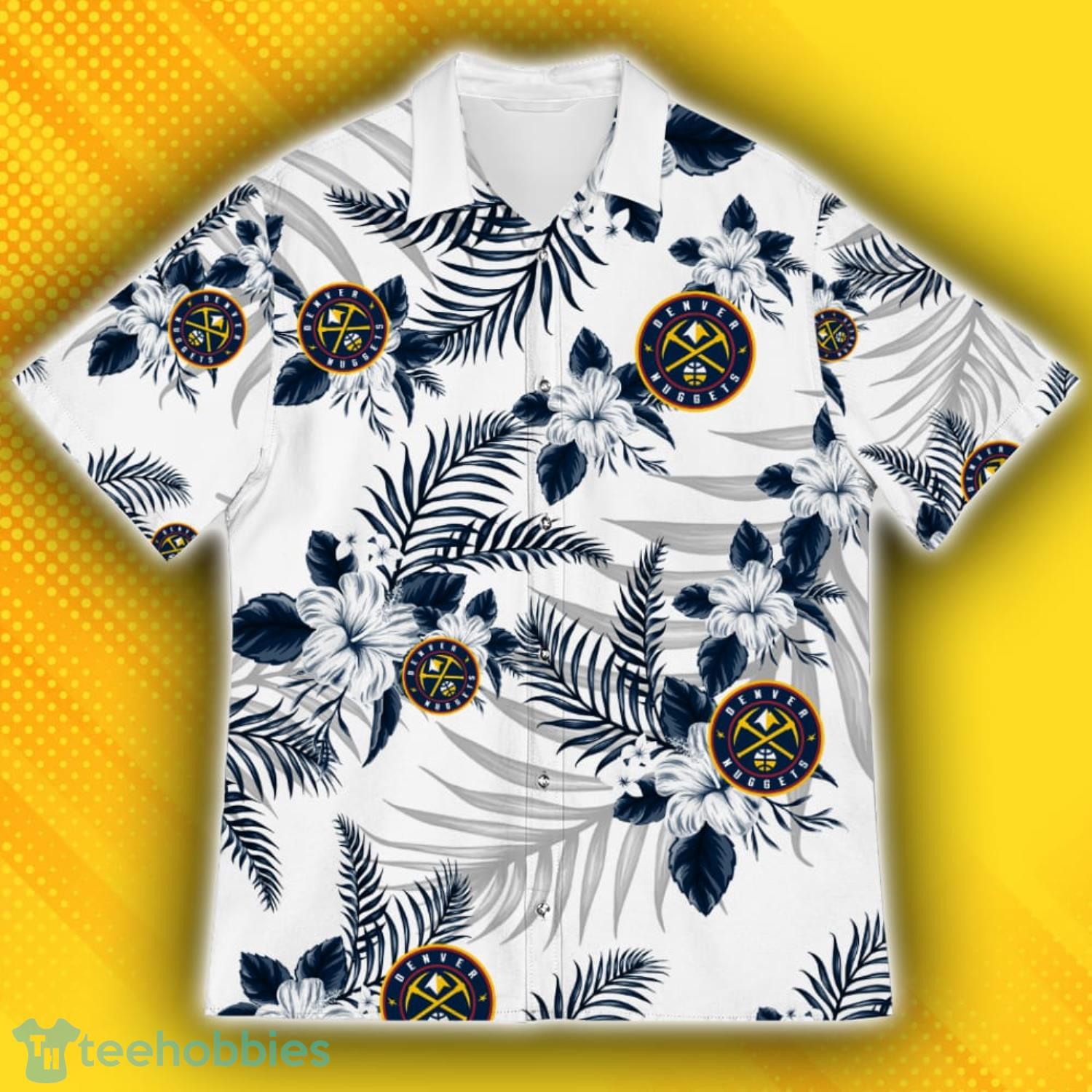 Denver Nuggets Sports American Hawaiian Tropical Patterns Hawaiian Shirt Product Photo 2