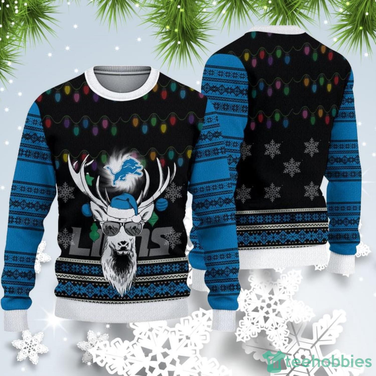 detroit lions holiday sweater