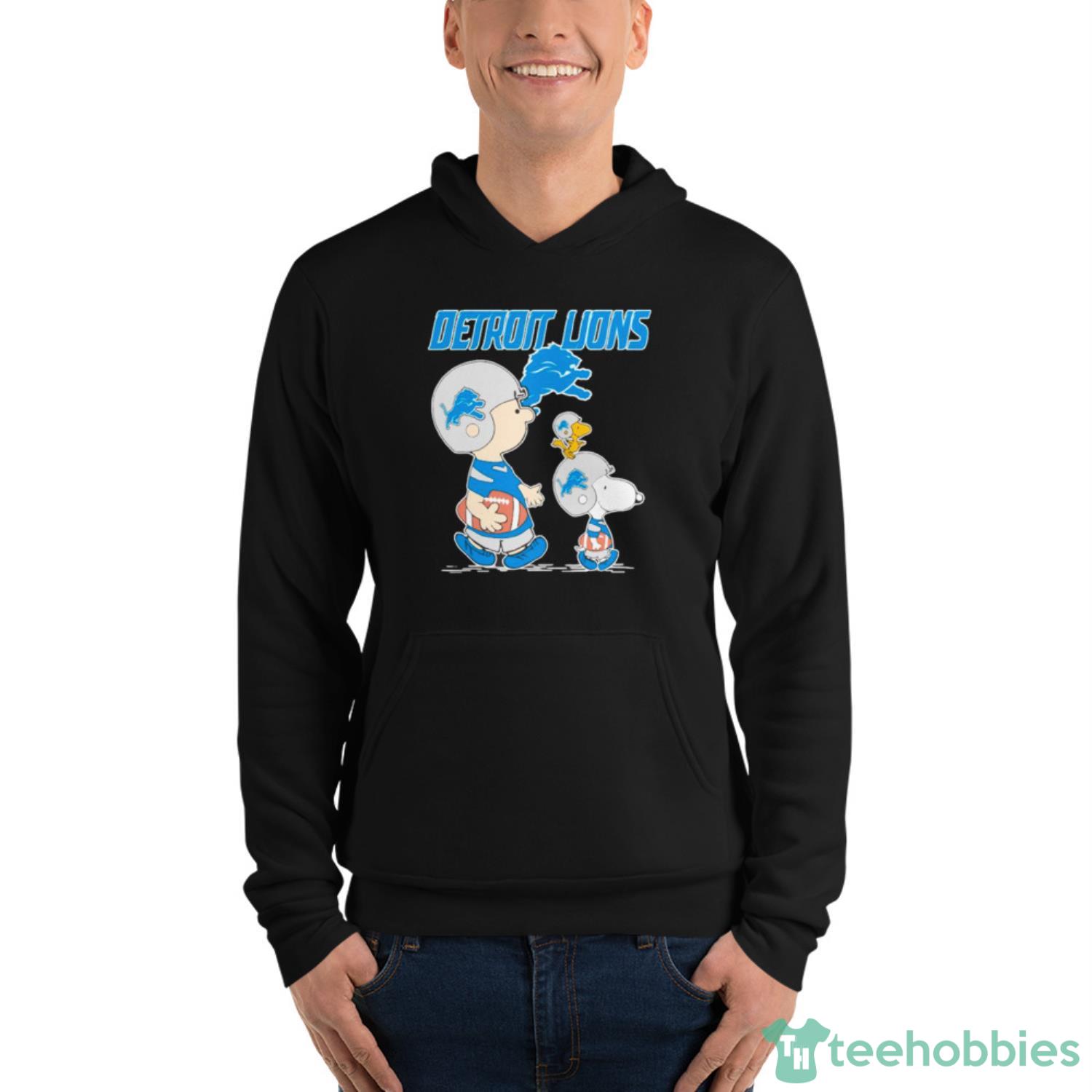 Charlie Brown And Snoopy Dog Watching City Detroit Lions shirt, hoodie,  longsleeve tee, sweater