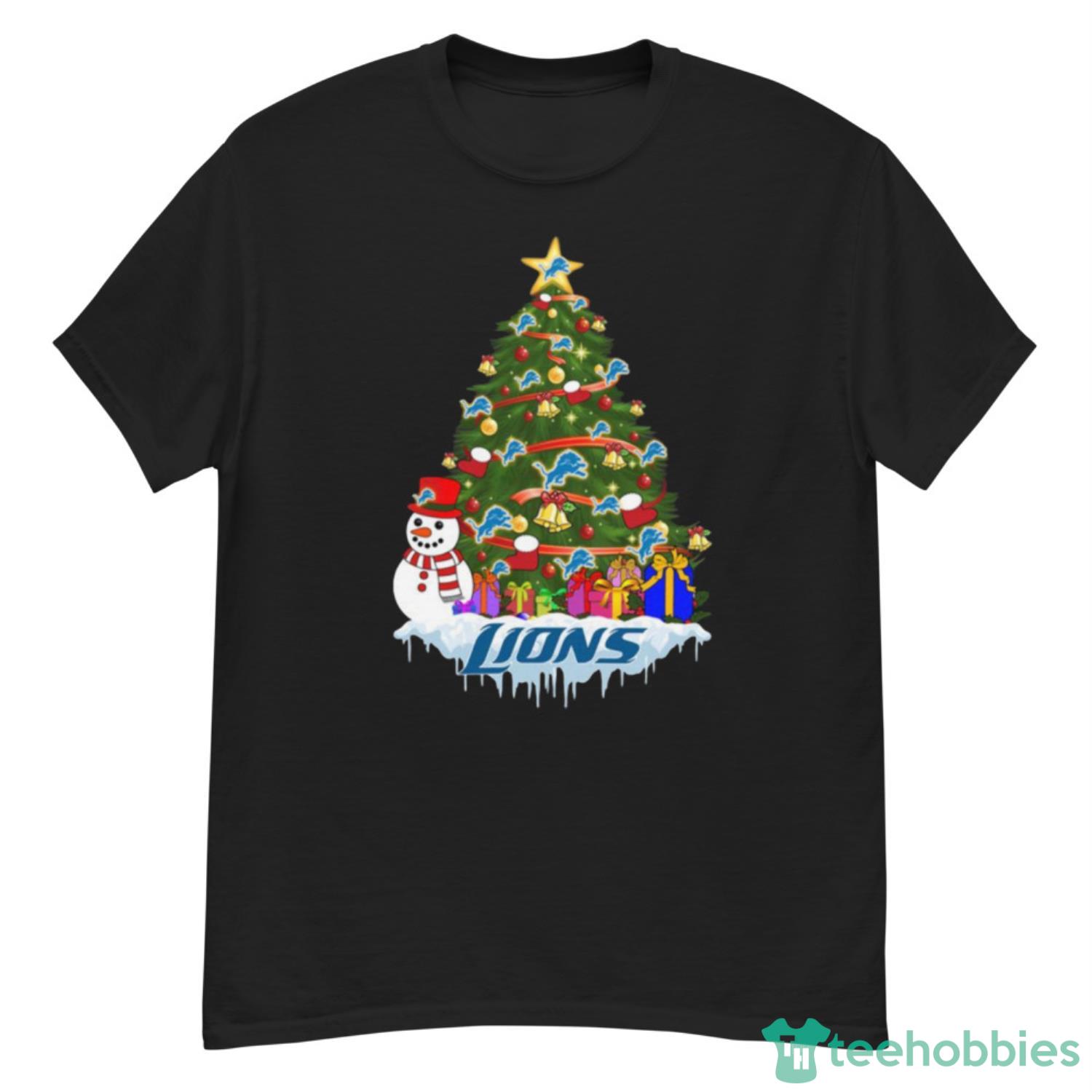 Detroit Lions Merry Christmas NFL Football Sports T Shirt - Banantees