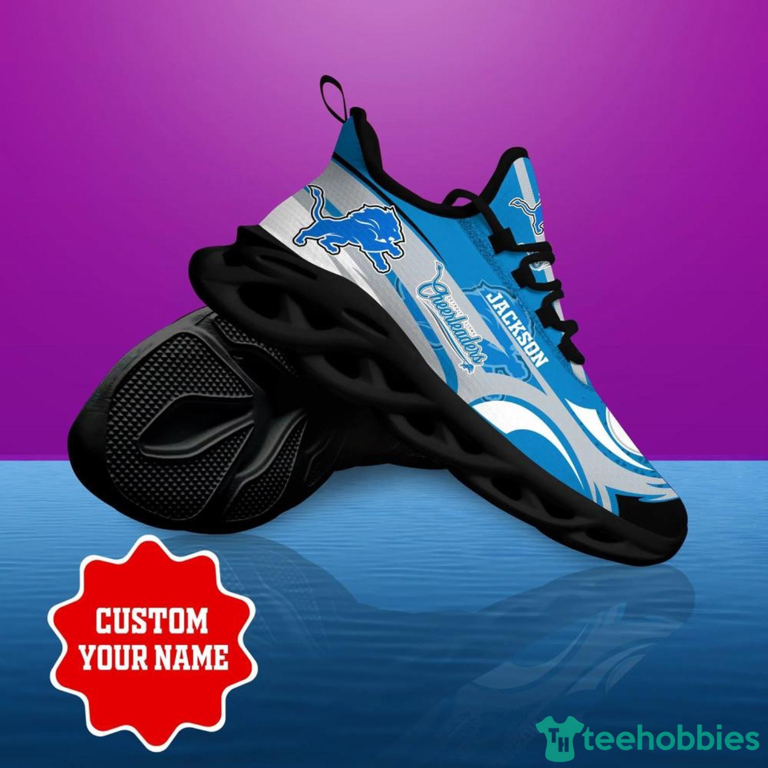 Detroit Lions NFL Max Soul Shoes Custom Name Running Shoes For Fans Product Photo 4 Detroit Lions NFL Max Soul Shoes Custom Name Running Shoes For Fans Product Photo 4