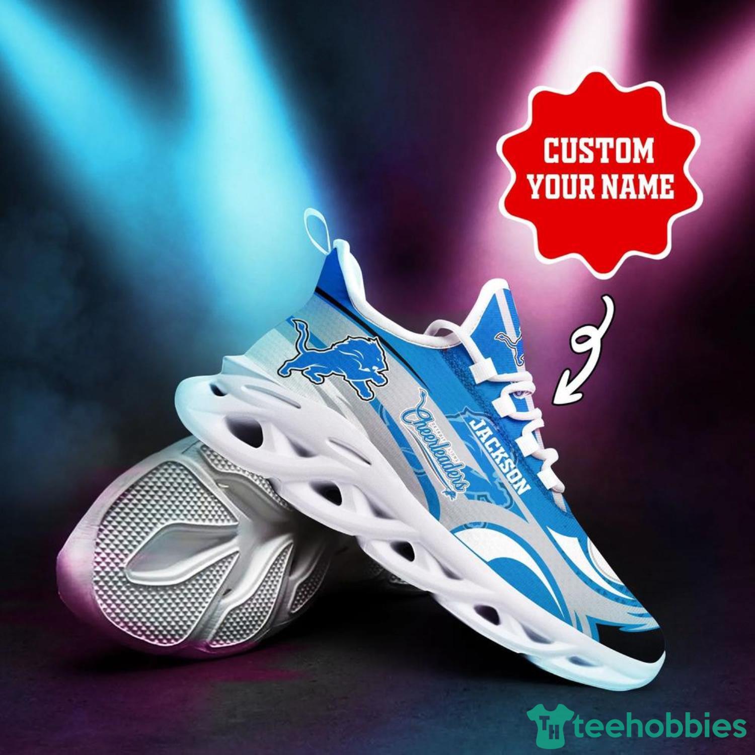 Detroit Lions NFL Max Soul Shoes Custom Name Running Shoes For Fans Product Photo 5 Detroit Lions NFL Max Soul Shoes Custom Name Running Shoes For Fans Product Photo 5