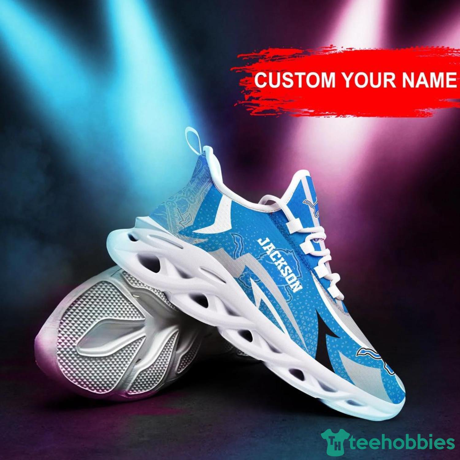 Detroit Lions Ugly Christmas Snow Flowers Blue Color Sneakers Max Soul  Shoes For Fans Gift - Freedomdesign