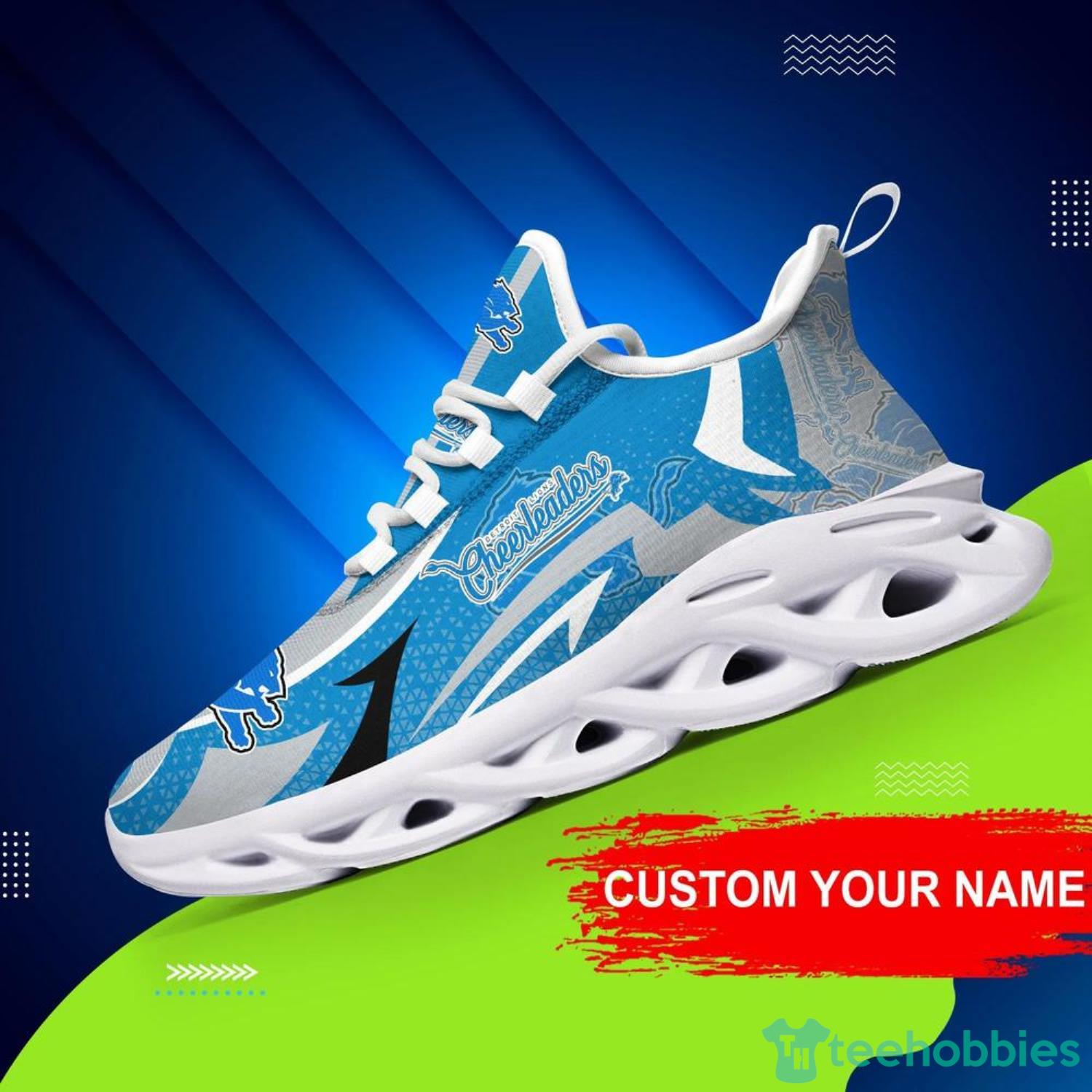 Detroit Lions Personalized Name NFL Ultra Sneakers Max Soul Shoes