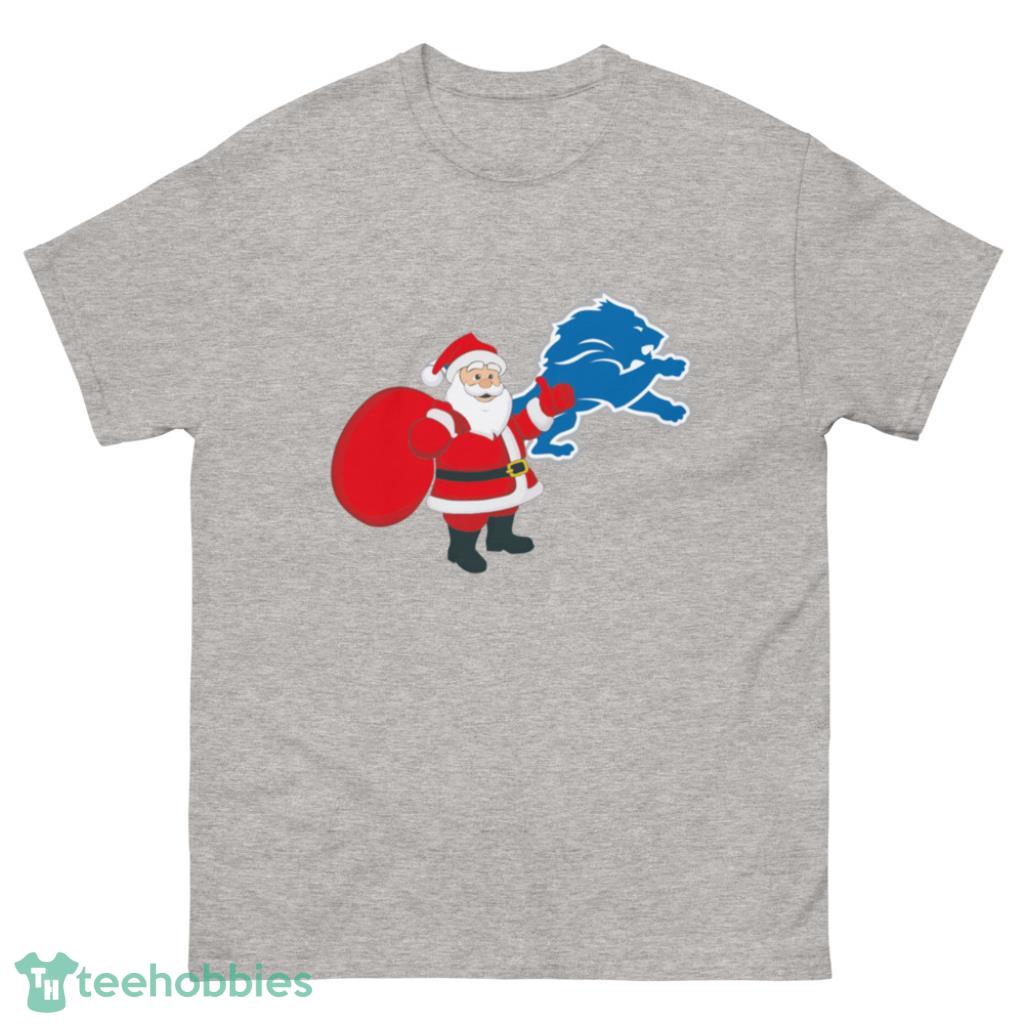 Detroit Lions  NFL Santa Claus Christmas Shirt - 500 Men’s Classic Tee Gildan