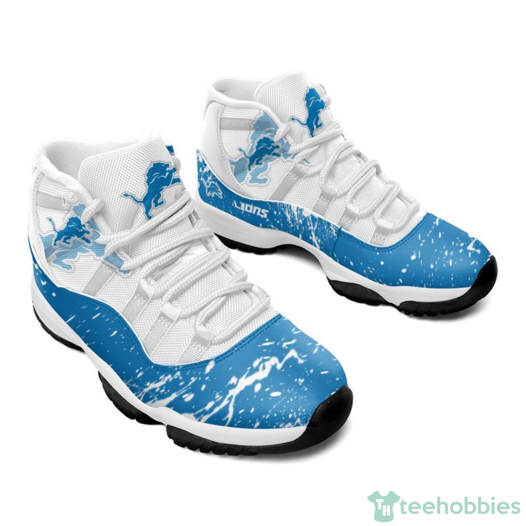 Detroit Lions Skull Pattern Style Sneaker Air Jordan 11 Shoes