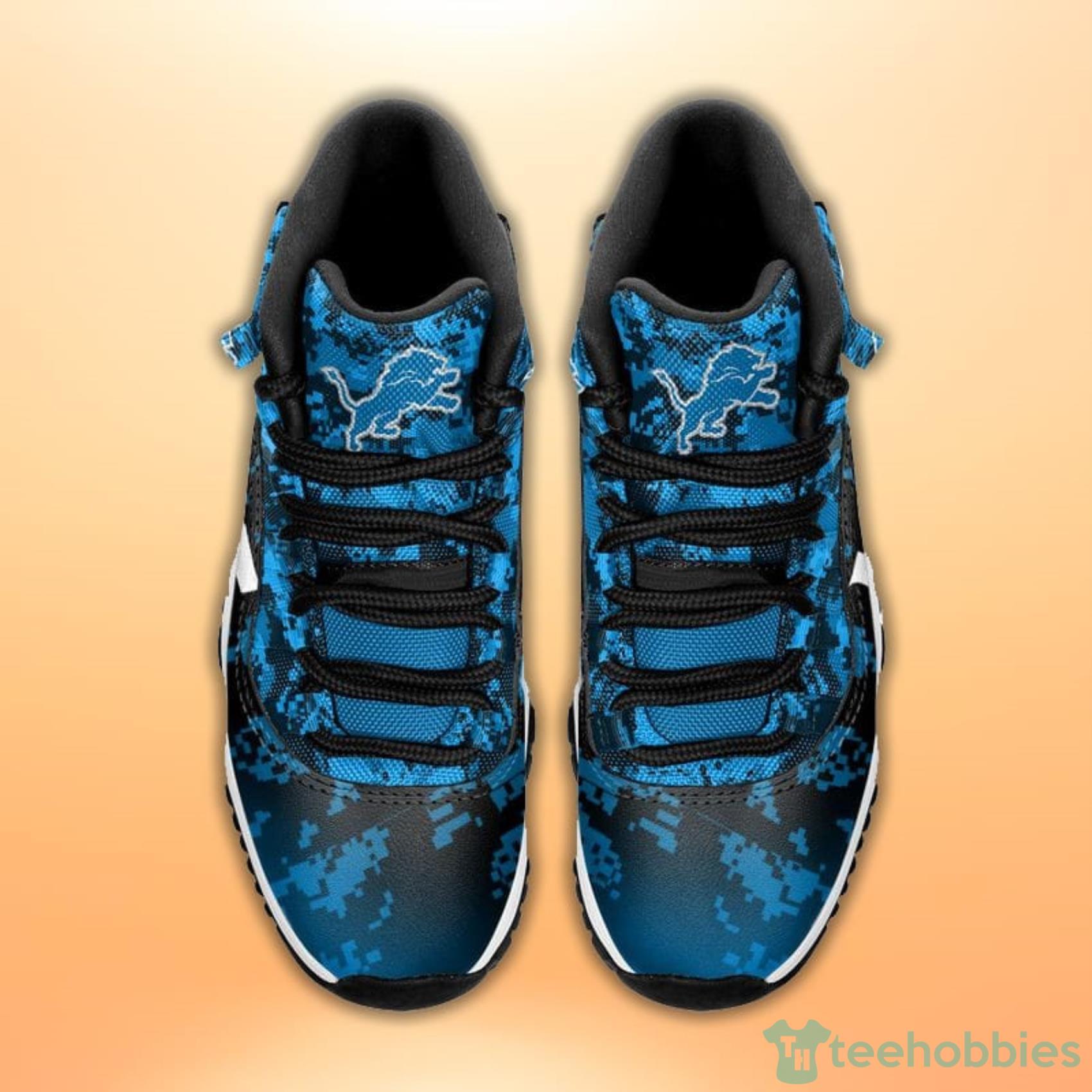 Detroit Lions Skull Pattern Style Sneaker Air Jordan 11 Shoes