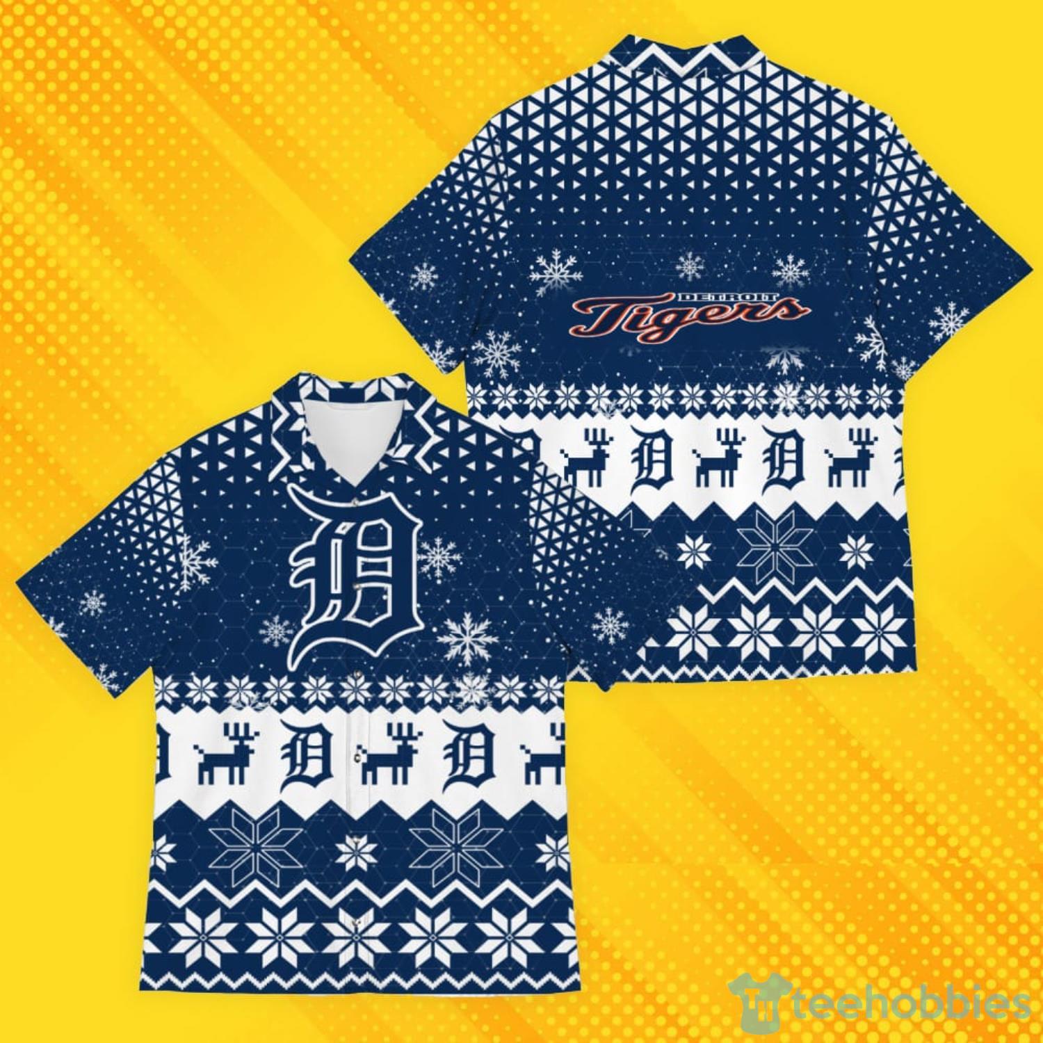 Personalized Detroit Tigers Football Team Logo Ugly Sweater - T