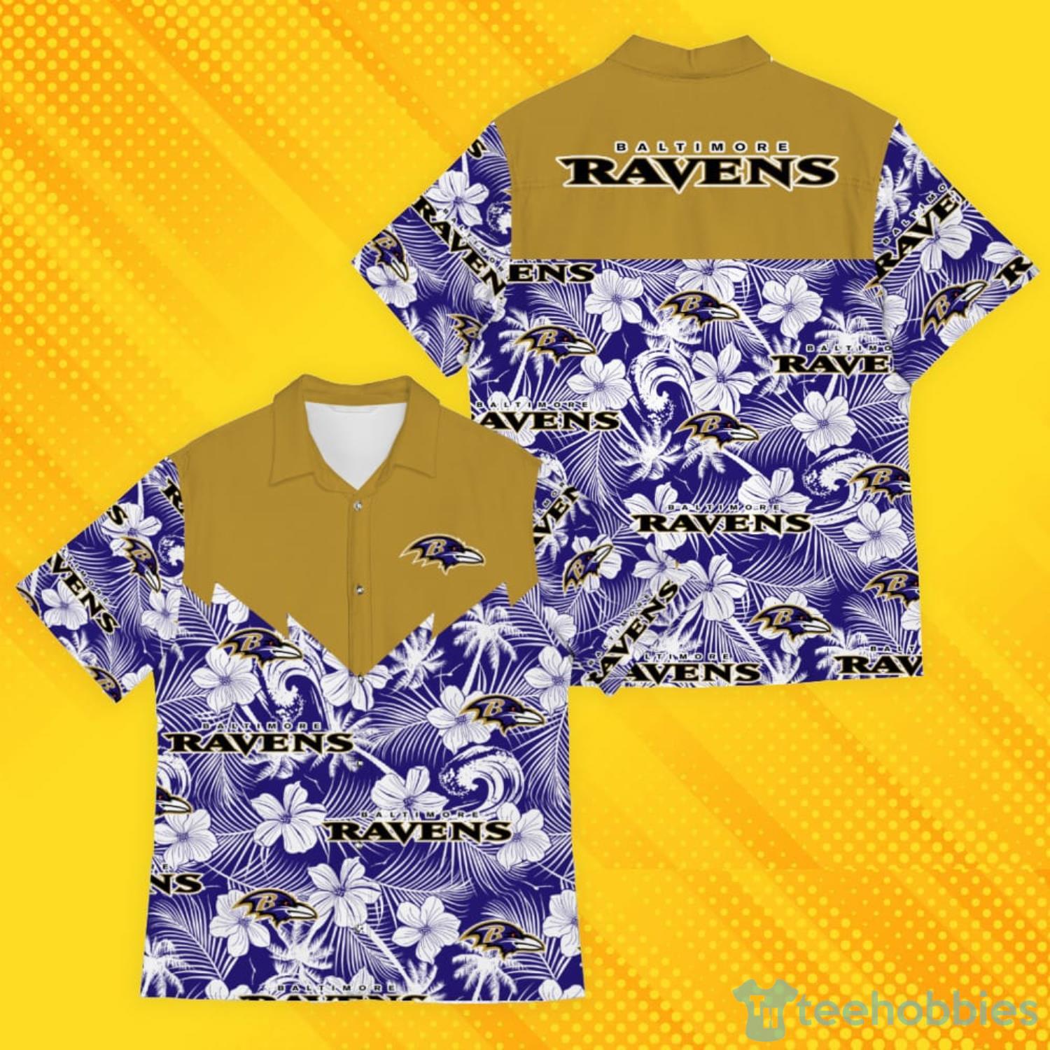 Football American Hawaii Shirt Tropical Beach Tree Baltimore Ravens -  Freedomdesign