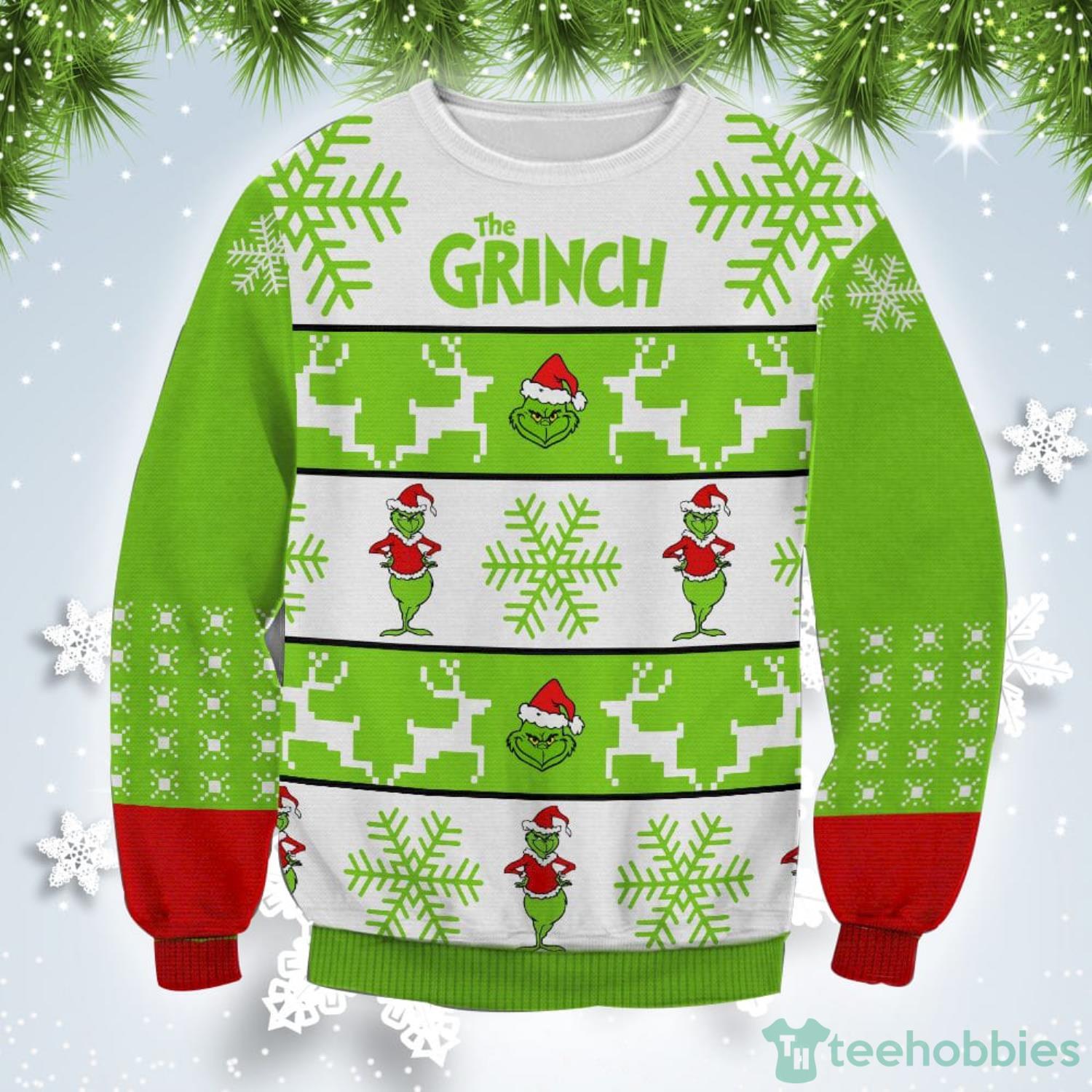 Christmas Gift NHL Florida Panthers Cute 12 Grinch Face Xmas Day Men And  Women Ugly Christmas Sweater - Freedomdesign