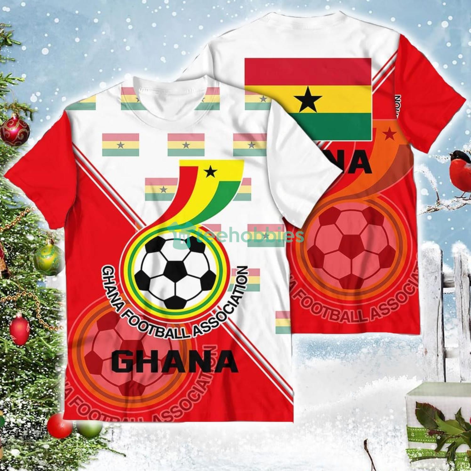 Ghana National Soccer Team Qatar World Cup 2022 Champions Soccer Team 3D All Over Printed Shirt Product Photo 4