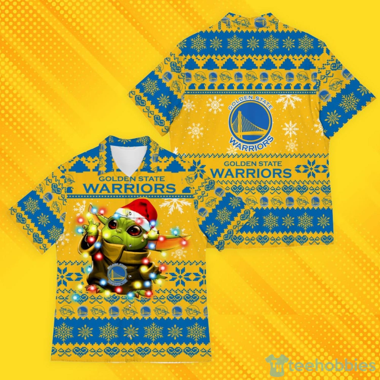Golden State Warriors Baby Yoda Star Wars Christmas Hawaiian Shirt -  Freedomdesign
