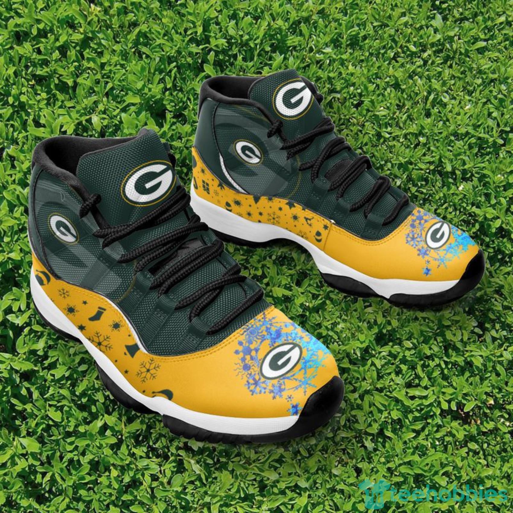 Green Bay Packers Snoopy Pattern Style Sneaker Air Jordan 11 Shoes