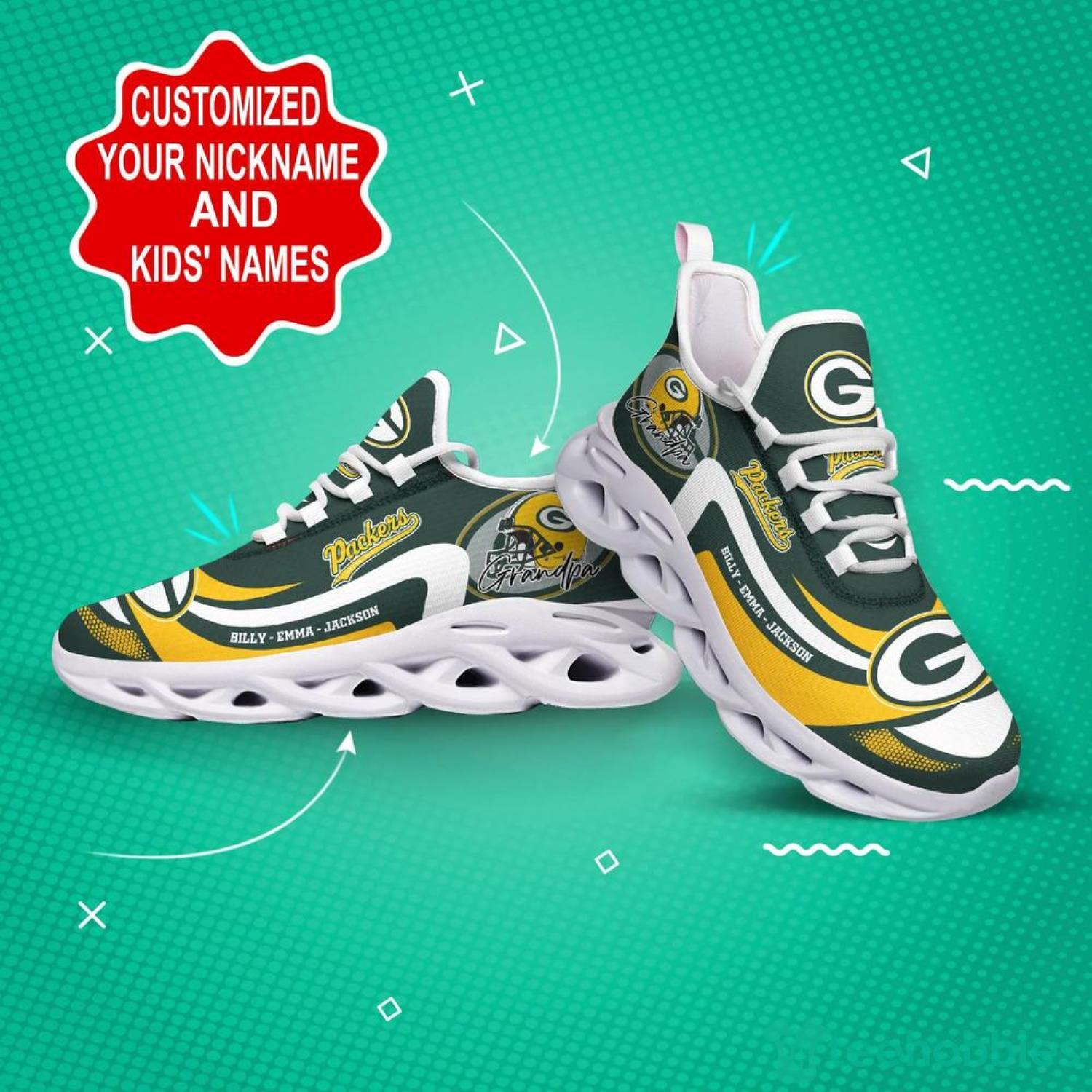 15% OFF NFL Shoes Lightweight Green Bay Packers Shoes Mens For Sale – 4 Fan  Shop