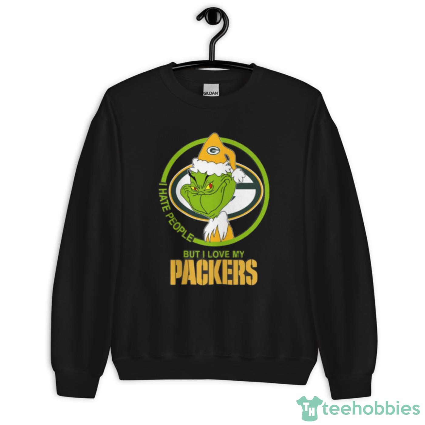 I Hate People But I Love My Green Bay Packers Grinch T-Shirt - T