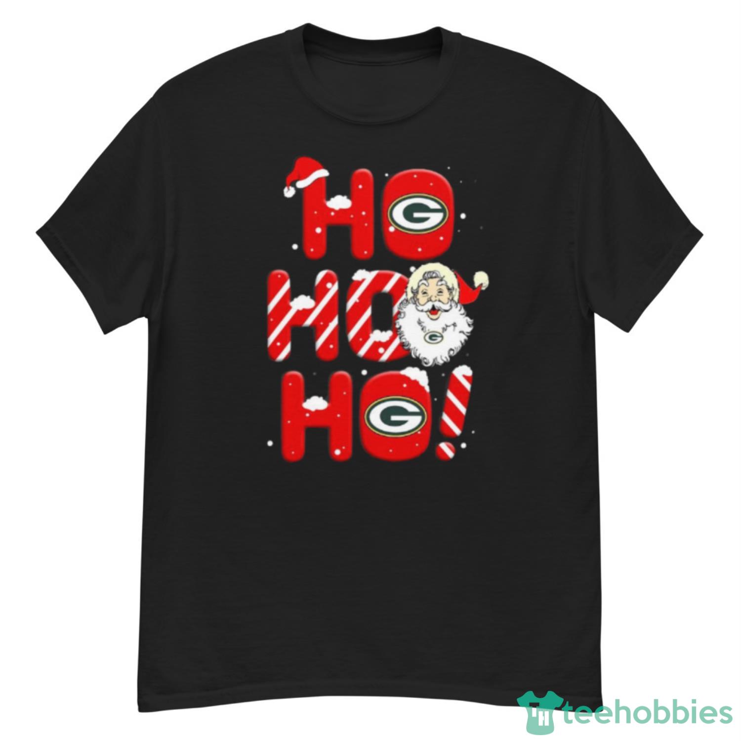 Santa Claus Ho Ho Ho Green Bay Packers Christmas T Shirt - Limotees