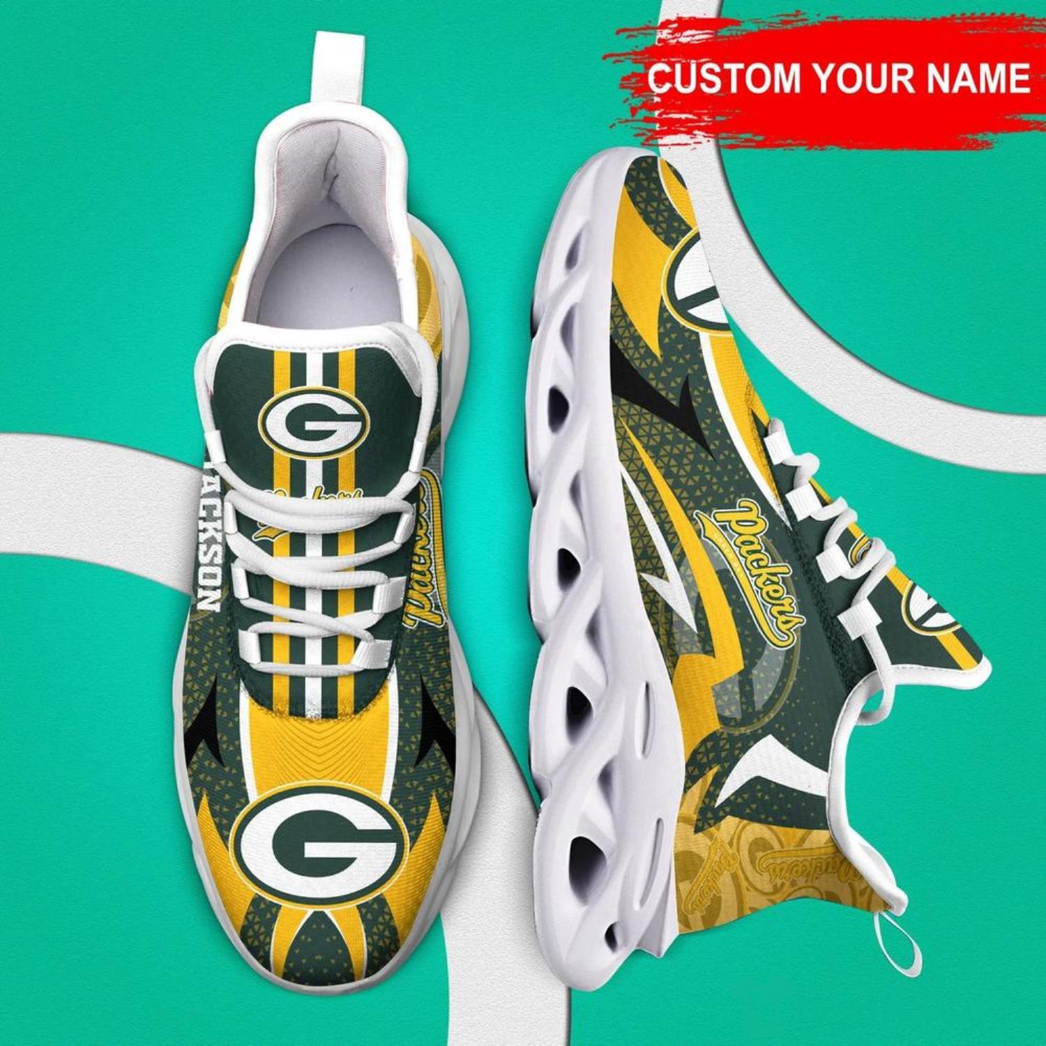 Green Bay Packers NFL Clunky Max Soul Shoes Custom Name Unique Gift For  True Fans - Freedomdesign